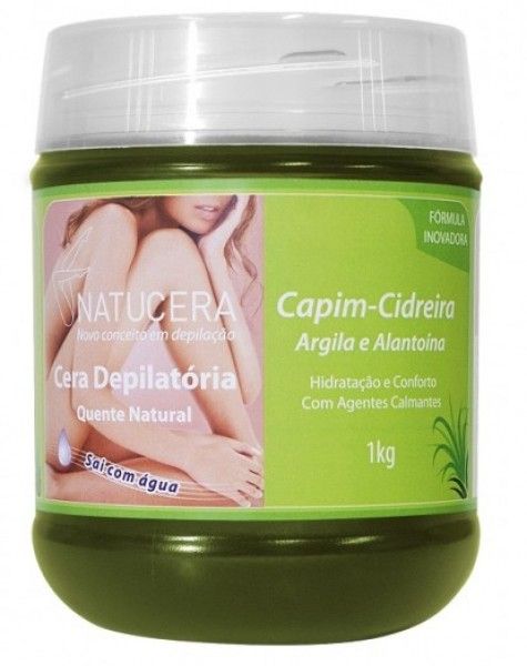 Cera depilatória calmante Capim- Cidreira 1kg